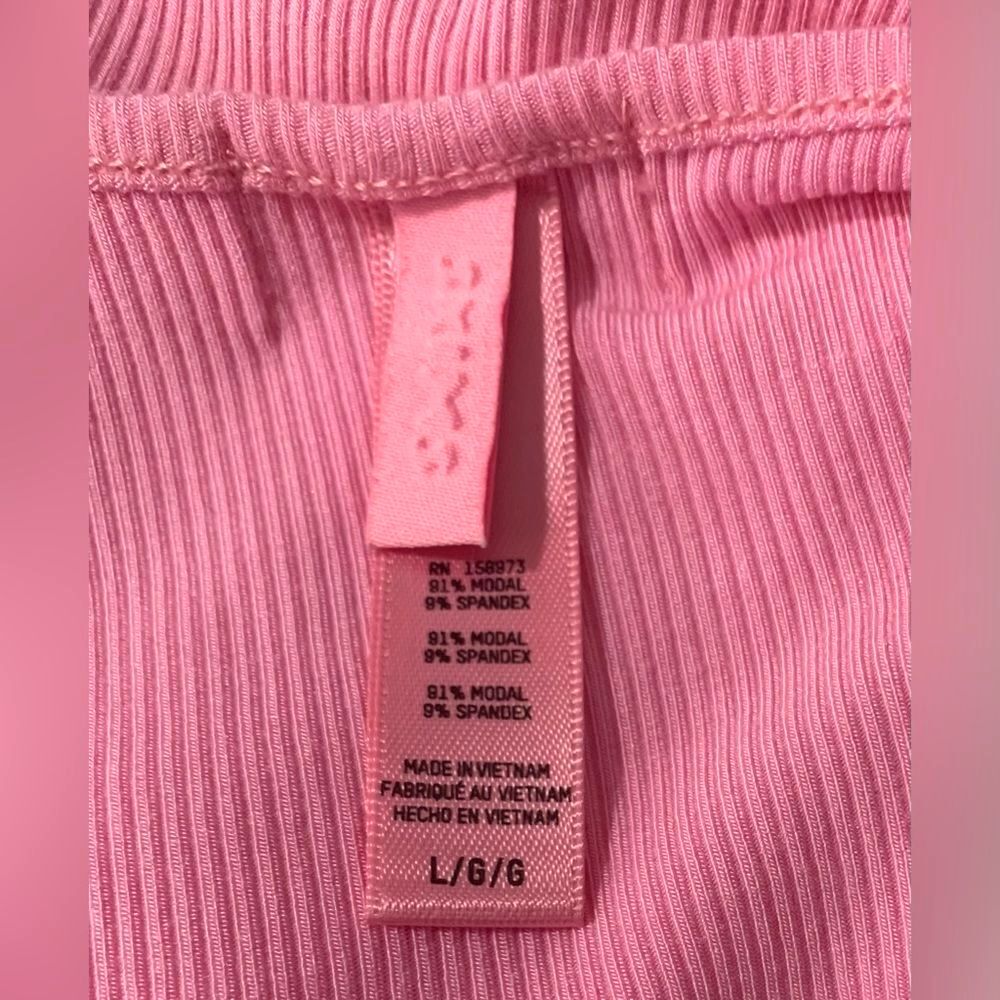 Skims Soft Lounge Long Slip Dress Cotton Candy Pink Size Large Barbiecore - Picture 7 of 13